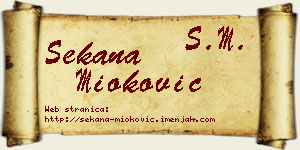 Sekana Mioković vizit kartica